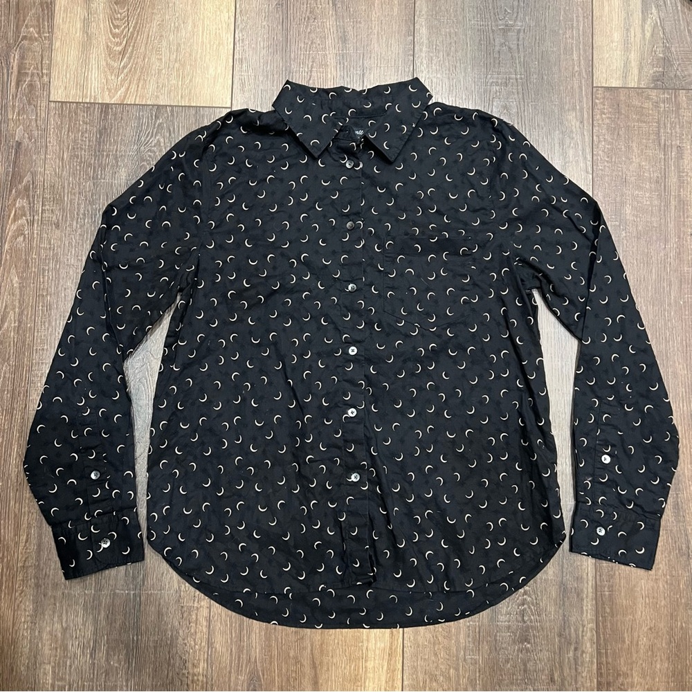 Madewell Shrunken Ex-Boyfriend Shirt in Crescent Moon